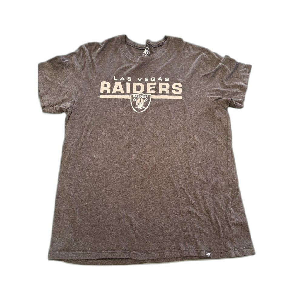 '47 Brand Las Vegas Raiders Heather Charcoal Tee